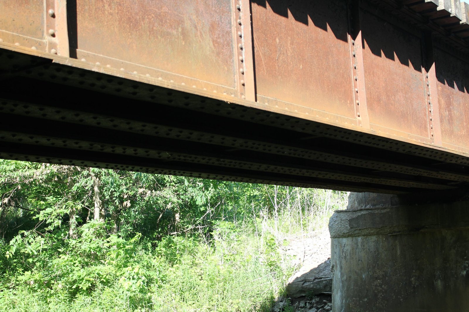 Under bridge